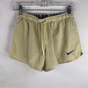NIKE LIME DRI-FIT ‘JUST DO IT’ WAISTBAND, size XS. Running shorts w/attached